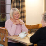 Live in care for couples-ladies having tea