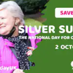 Banner promoting Sliver Sunday event at The Princes Centre Risborough, 2022.