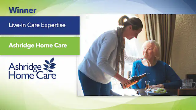 Award winning live-in care provider logo