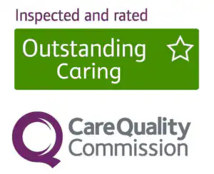 CQC outstanding for caring logo