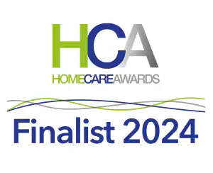 2024 finalist logo - Home Care Awards