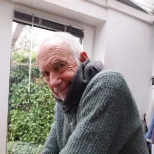 Elderly gentleman with Parkinsons being cared for at home