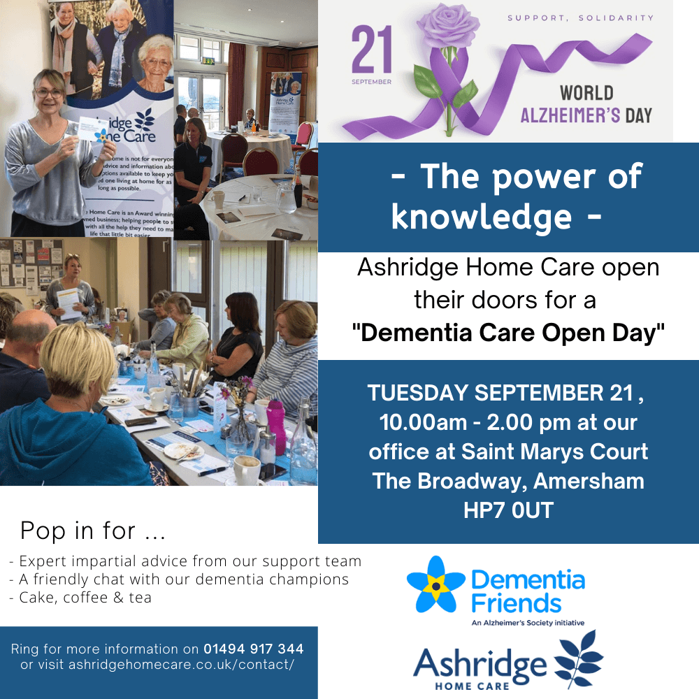 Ashridge Home Care open their doors for a dementia care open day
