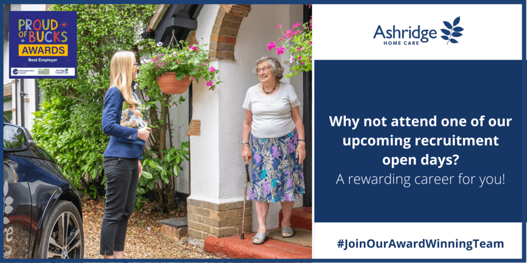 Recruitment Open Days - Ashridge Home Care