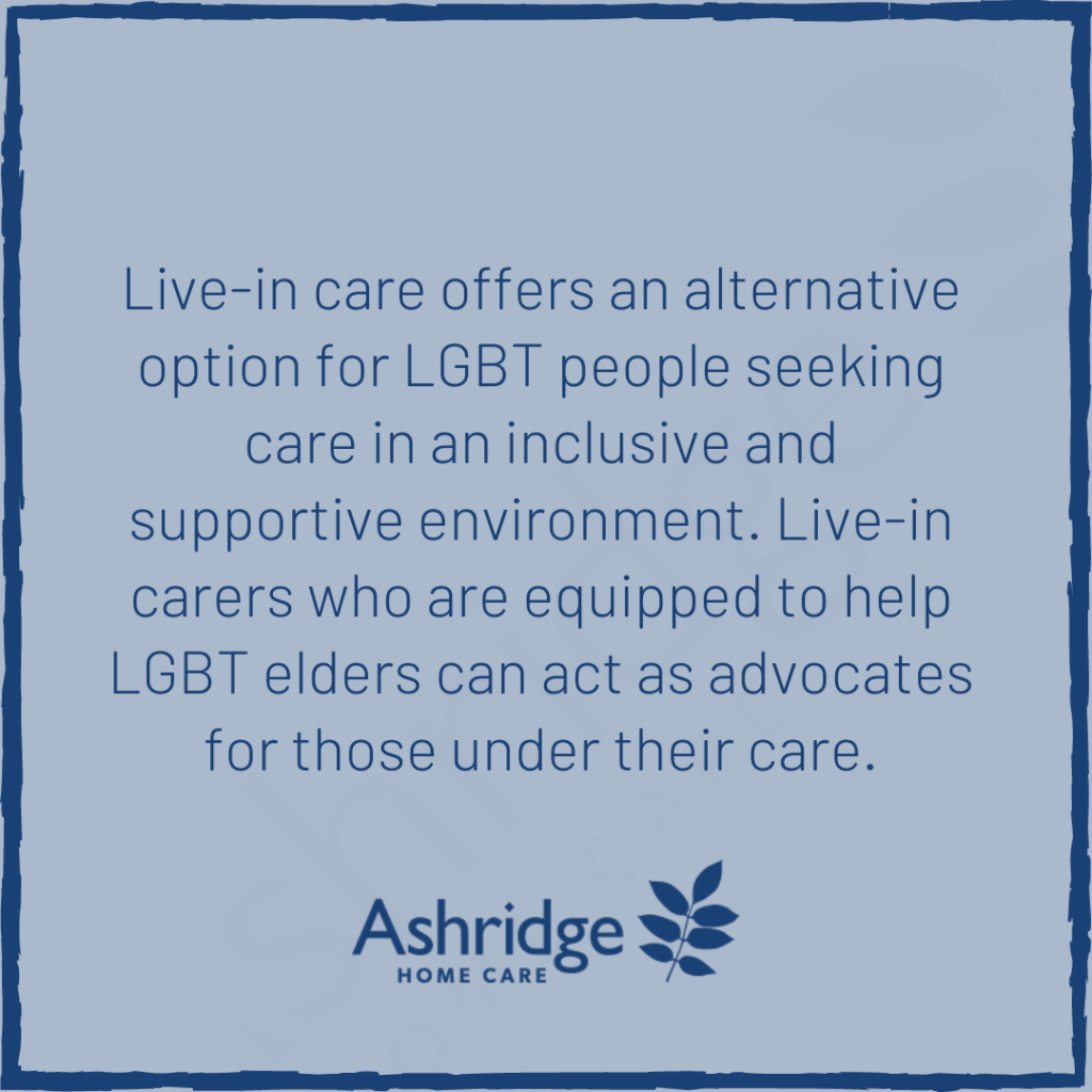 Elderly LGBT Care Needs - Benefits of Live in care