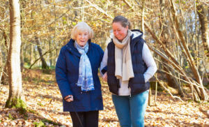 Palliative care-old lady with carer