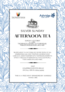 Silver Sunday Invite Ashridge Home Care 