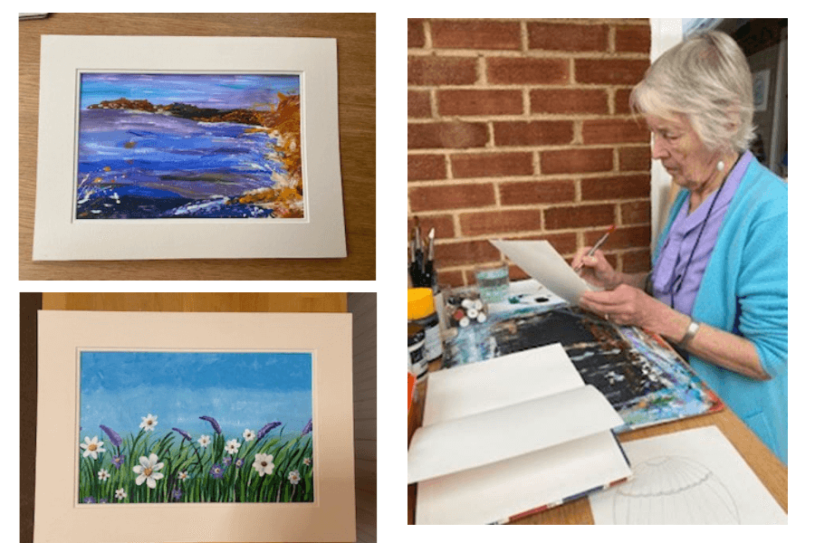 Jill’s live-in carer has inspired her to rediscover her passion for painting.