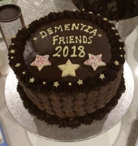 Cake made for the Dementia Care event